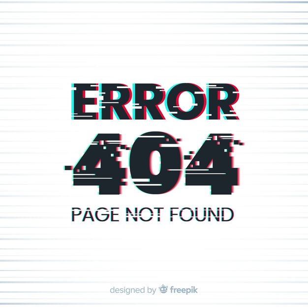 Erreur 404